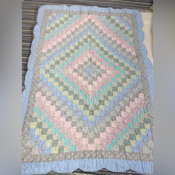 Bedding | Vintage Pastel Patchwork Quilt | Poshmark